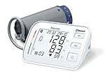 Beurer BM 57 Oberarm-Blutdruckmessgerät, digitaler Blutdruckmesser mit großer Manschette bis 43 cm, App-Anbindung via Bluetooth, zertifizierter Datenschutz